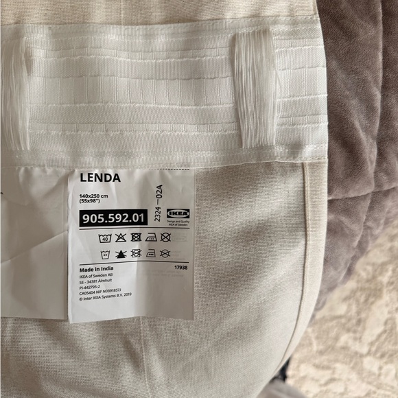 IKEA Lenda Cream Curtain - Picture 5 of 7